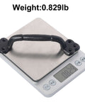 Rustic Gate Handle 9 Inch Cast Iron Barn Door Handle on scale, weight 0.829lb