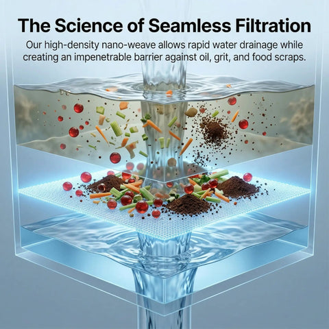 300 Pack Disposable Sink Strainer Bags Thick Premium Mesh With Easy Grip Loops Snag Hair And Kitchen Food Scraps Before Going Down Kick Pesky Pipe Clogs To The Curb