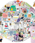 100 Piece Science Stickers Pack For Chemistry Biology Physics Nerds, colorful decal assortment on water bottle and notebook