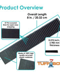 Composite Shims And Leveling Wedges, 12 Pack, 8 Inch, Made In USA, Extreme Load Plastic Shims for leveling with pre-scored lines