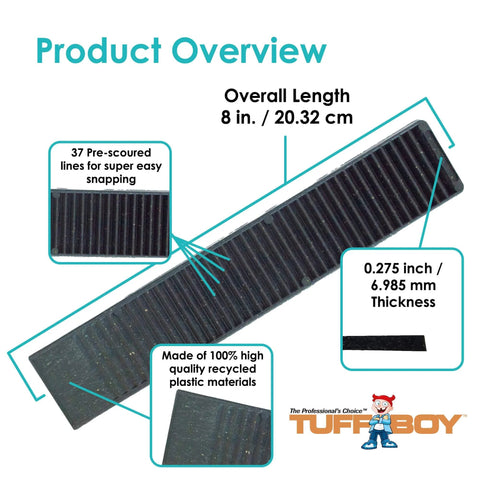 Composite Shims And Leveling Wedges, 12 Pack, 8 Inch, Made In USA, Extreme Load Plastic Shims for leveling with pre-scored lines