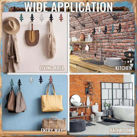 Kick It Up A Notch With These Six Piece Cast Iron Shark Tail Wall Hooks For Hanging Hats Keys Bags And Jackets Strong Beach Vibes To Spice Up Your Chill Coastal Retreat Or Lakeside Cabin Spot in various applications.