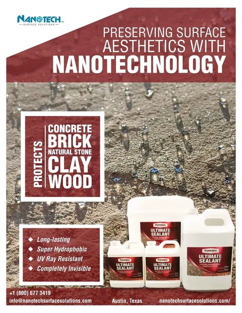 Ultimate Sealant Invisible Water Repellent Coating for Concrete and Masonry Porous Surfaces SiO2 Nano Based water-based pack