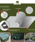 12 By 16 Foot Heavy Duty Waterproof Camping Tarp With 5 Mil Thickness And Grommets Green All Purpose Outdoor Tarp Cover