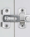Brushed nickel barn door latch on cabinet, 4 pack brushed nickel stainless steel barn door latches 2.75 x 2.02 inches gate lock antique look