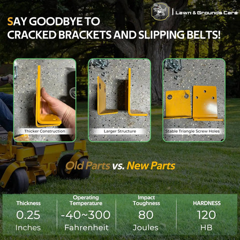 Upgraded 125255 Hydro Transmission Brackets Kit With Beefed Up Brackets And Hardware For Zero Turn Mowers Includes 552564 552565 552566 552567 OE Replacement Service Kit That Improves Belt Stability And Durability