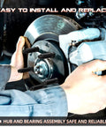 Mechanic installing Wheel Hub And Bearing Assembly 515151 Front Or Rear Compatible With Ram 1500 2012 Through 2018 And Ram 1500 Classic 2019 5 Lug With ABS Beefed Up OEM Quality