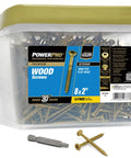 Exterior Wood Screws Bronze Number 8 X 2 Inch Decking Screws Workhorse For Outdoor Projects With Corrosion Resistant Epoxy Coating