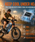 Heavy Duty Dual Motor Electric Bike For Adults, 6000W 52Mph Beast Mode Off Road E Bike With 300 Mile Range, 26x4.0 Fat Tires And Full Suspension Weekend Warrior Rig in action with a rider.