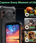 Ultra Rugged Unlocked Android 15 Powerhouse Packed With Massive 10000mAh Battery And Kickass 128dB Speaker showing camera features.