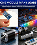 Dual High Power MOSFET Trigger Switch Drive Module controlling LEDs, motors, and pumps for DC motors and lighting projects