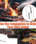 Digital With LCD Display Thermostat Kit For Pellet Grill Smoker Austin XL Replacement Parts in use during BBQ cooking