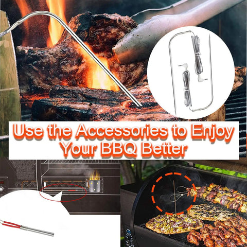 Digital With LCD Display Thermostat Kit For Pellet Grill Smoker Austin XL Replacement Parts in use during BBQ cooking