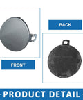 Tow Hook Eye Hole Cover For BMW 328i 2009 2012 Front Bumper Gray OEM Replacement product detail front and back view