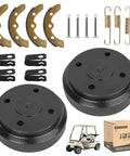 Golf Cart Brake Repair Kit For Club Car DS 1995 And Up And Precedent 2004 And Up Includes Brake Drums Brake Shoes And Spring Kit