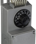 Beefy NEMA 4X Line Voltage Thermostat for Heating and Cooling, Gray Weatherproof Enclosure, Multi Position Mounting