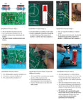 Mini DIY Tesla Coil Kit For Adults That Sings And Transmits Power Wirelessly Lights Fluorescent Lamps And Delivers Epic Arcs While You Practice Soldering Includes 15 To 24 Volt DC Power 2 Amp And 3.5 Millimeter Audio Input assembly steps and PCB wiring guide