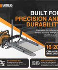 Chainsaw Mill For Alaskan Style Lumber Portable Sawmill Attachment For 16 To 20 Inch Bars Timber Milling Go To Guide Kit Clamp