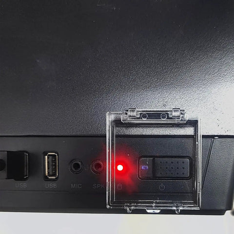 Two Pack 55mm Dustproof Button Switch Cover Protector With Sticker And Double Sided Tape For PC on desktop power button