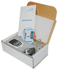 M2 Digital Force Gauge 500 Lbf Capacity For Legit Precision Testing - Ultra Compact 500 Hz Sampling 0.5% Accuracy Overload Protected To 200% Reversible Display And Housing Tough Material Testing Tool in box with manual and accessories
