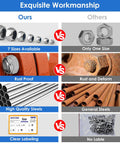Kickstart Your Next Build With This Top Shelf 150 Piece Lock Nuts Assortment Kit featuring a comparison of rust-proof vs rusted nuts.