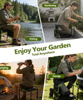 Heavy Duty Garden Kneeler And Seat 2-In-1 Foldable Bench With 11 Inch Detachable Kneeling Pad, Tool Pouch And Carry Bag in various settings