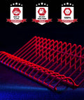 Pliers Rack Organizer For Tool Box Drawer Storage Red Compact Holder That Fits 16 Pliers Pro Grade Build For Pros