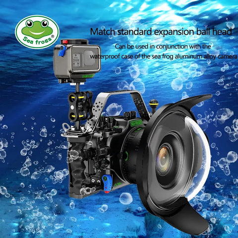 Underwater Action Camera Housing For GoPro Hero 9 10 11 12 13, Waterproof Up To 200 Meters, Rugged Dive Case in submerged view