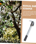 Woodworking Bark Scraper Debarking Tool Hand Spudger Squeegee Scythe Draw Knife For Bark Stripping And Cutting Mortise And Tenon Tools Silver Finish Pro Quality with tree background