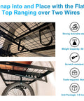 Flat Hook Add On Storage Hooks For Ceiling Racks And Wall Shelving 6 Pack Heavy Duty Garage Organization Clips installed