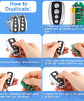 How to duplicate 12 Pack Dope Universal Gate Remote Control 433.92 MHz Opener Duplicator Key Fob Kit For Garage Doors