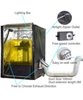 3D Printer Enclosure With Ventilation Kit And LED Lighting For FDM DLP SLA LCD Printers 540mm By 640mm By 750mm setup view