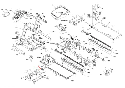 Replacement Back Frame Board For Commercial Fitness Equipment Part 1000355906 With OEM Style Fit Plug And Play Install Secure Mount Smooth Operation Heavy Duty Durability Reliable Performance, exploded diagram