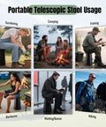 Ultra Sturdy Foldable Stool for Outdoor Adventures Portable Collapsible Chair used in various activities