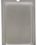 Front view of Brushed Chrome Cabinet Pull 4 Inch Center To Center Contemporary Drawer Handle for cabinets and furniture.