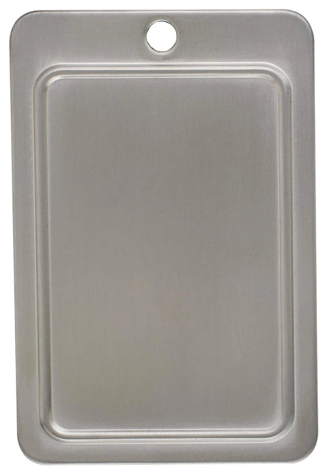 Front view of Brushed Chrome Cabinet Pull 4 Inch Center To Center Contemporary Drawer Handle for cabinets and furniture.