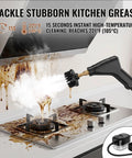 Heavy Duty Handheld Steam Cleaner With 2500W Power And 4.5 Bar Pressure Heats Instantly For No Sweat Cleaning Of Kitchen Grease