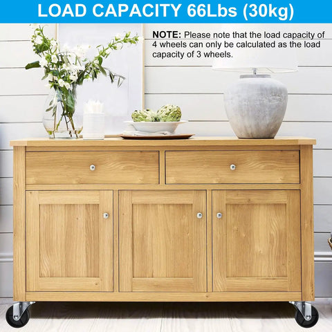 Heavy Duty Eight Pack Swivel Stem Casters 1 Inch Threaded Replacement Wheels For Wire Shelving Carts Built Tough Rolls Like Butter handles 66 pounds on wood cabinet