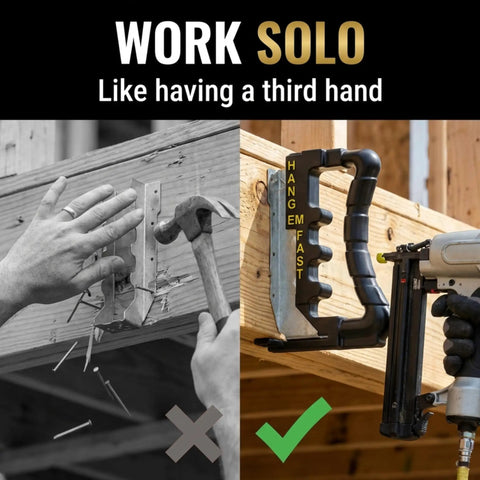 Joist Hanger Installation Jig For 2x4 To 2x12 Deck Framing Fast Time Saver Pro Grade Tool For Quick Hangers Precise Spacing And Smooth Installation With Standard Joist Nailer Compatibility