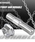 Garage Grade 12 Pair Exhaust Manifold Stud And Heavy Duty Nut Bolt Kit Upgrade M10 X 48mm with stainless steel stud and nut