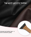Killer Genuine Leather Watch Strap Compatible With Apple Watch For Women showcasing smooth top-grain leather in black and brown.