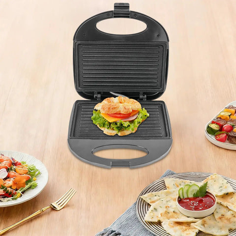 This Sweet 900 Watt Electric Sandwich Maker And Steak Grill Is A Total Game Changer For Your Kitchen Or Office Setup with croissant sandwich.