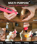 Mini Cordless Rotary Tool Kit With 5 Speed 3.7V Rechargeable USB Charging 129 Accessories used for various tasks
