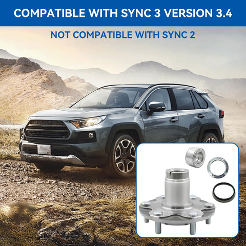 Front Wheel Hub Bearing Kit 710571 For Sequoia Tundra And 4Runner 1996-2007 2WD And 1999-2004 Tacoma Prerunner shown with car