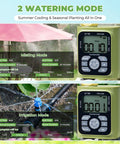 Outdoor Misting System With 26 Foot Hose, 7 Brass Nozzles, Three Quarter Inch Brass Adapter And Programmable Water Timer Interface