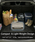 Sick Level One Portable Charger For Tesla Models, 120V 15A EVSE with various items in trunk, showing compact design and storage.