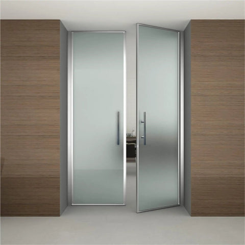 Double Sided Ladder Style Push Pull Stainless Door Handle For Steel Aluminum And Glass Doors 18 Inch Brushed Satin Finish Heavy Duty