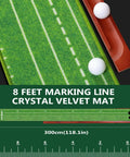 Indoor Putting Green With Auto Ball Return Real Turf Feel Putting Mat for Home Office or Backyard Practice 8-foot mat