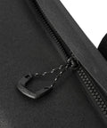 Close-up of hidden zipper on Waterproof Bike Frame Bag Drybag With Hidden Zipper And Flap Cover Grab And Go Weatherproof Frame Storage