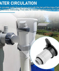 Air Jet Valve And Cap Kit For Above Ground Pool Inlets Universal Fit For Intex Models and More installed.